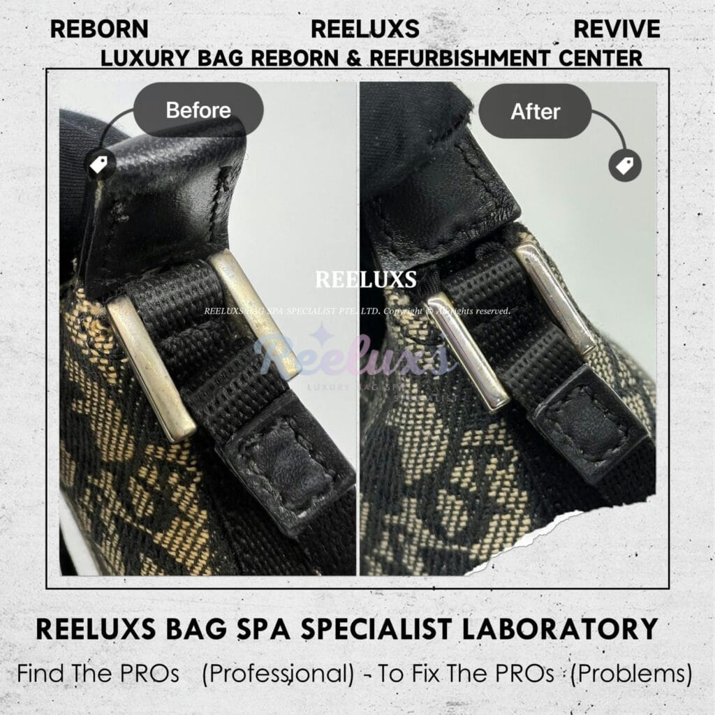 Fabric Shoulder Bag Fabric Yellowish Problem Nano Spa Treatment — frame 9