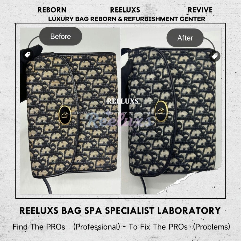 Slingbag Strap Leather Faded & Scratches Restoration Fabric Yellowish Problem Fabric Restoration — frame 1
