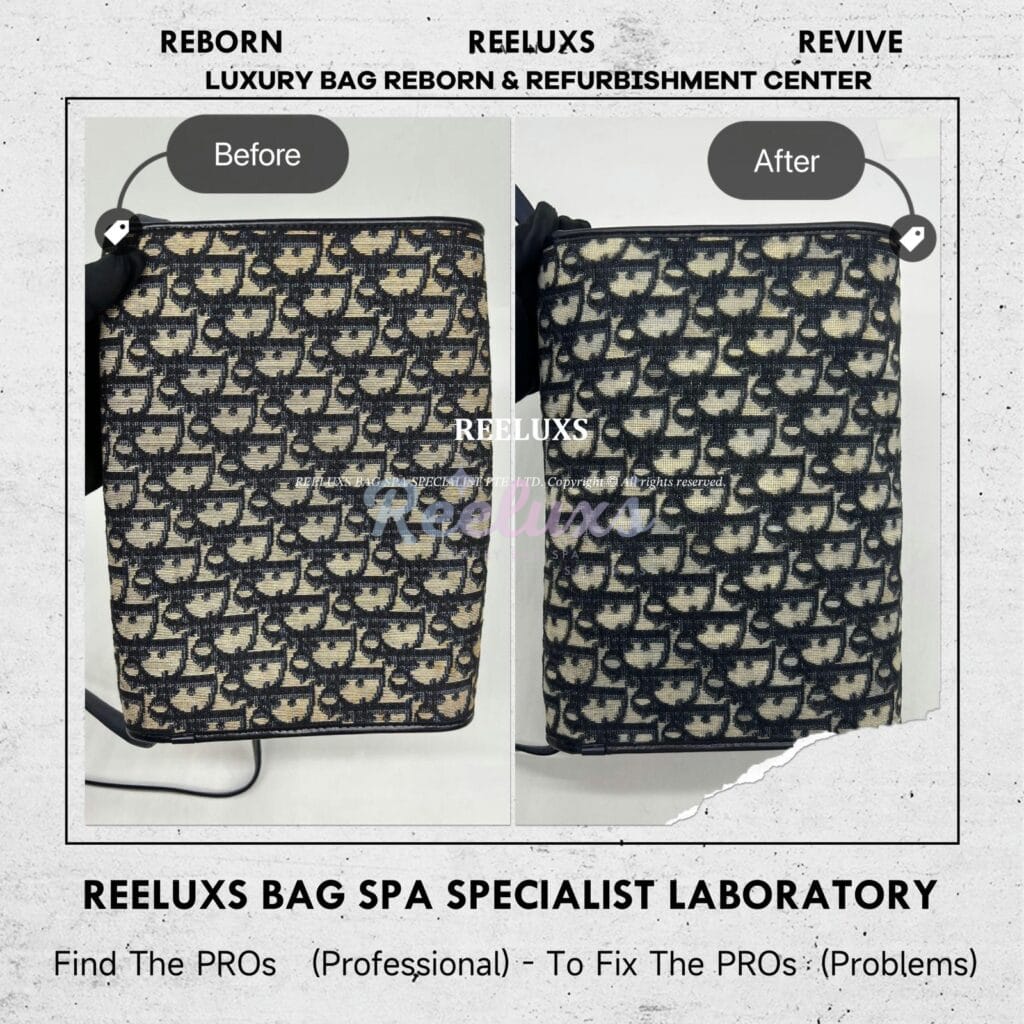 Slingbag Strap Leather Faded & Scratches Restoration Fabric Yellowish Problem Fabric Restoration — frame 8