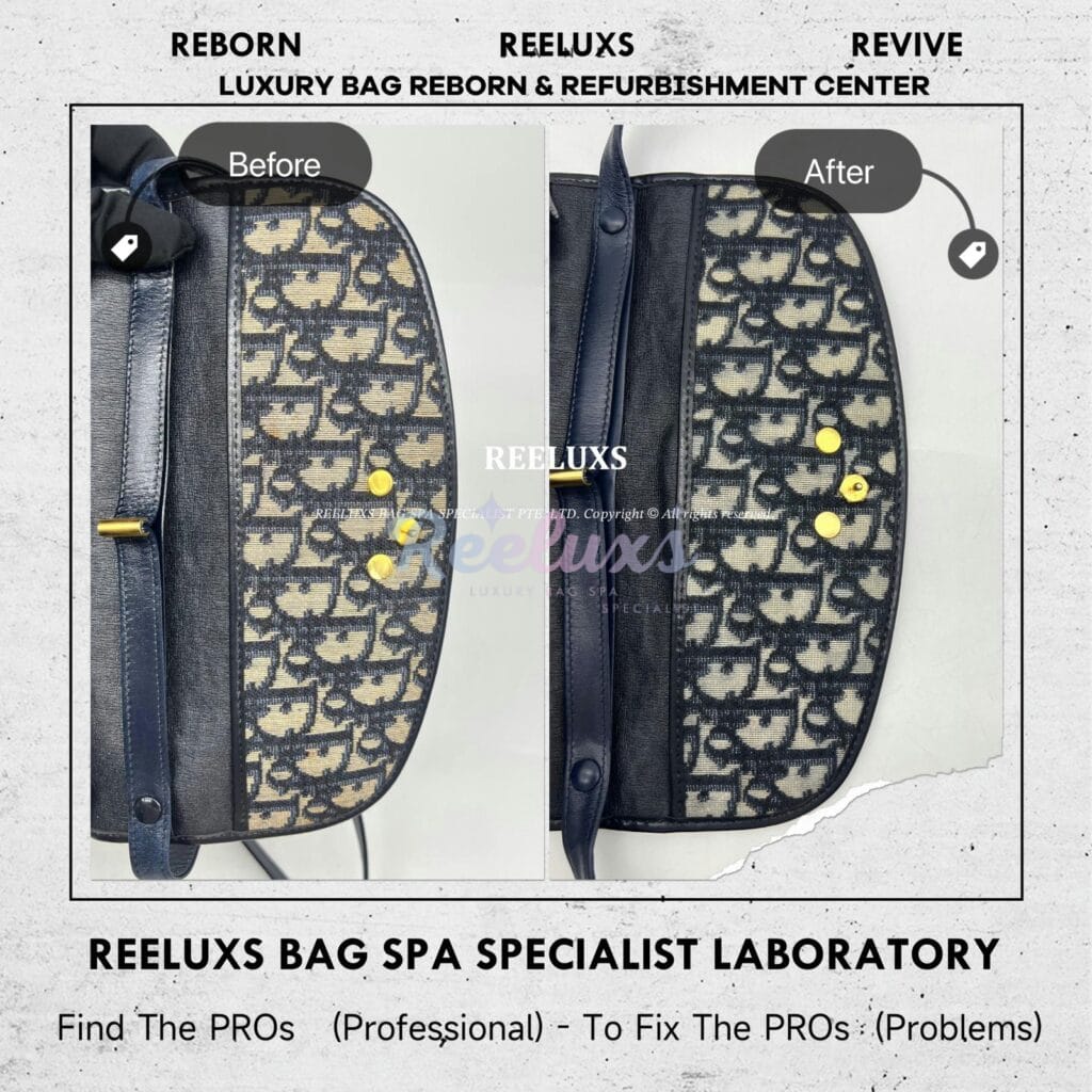 Slingbag Strap Leather Faded & Scratches Restoration Fabric Yellowish Problem Fabric Restoration — frame 7