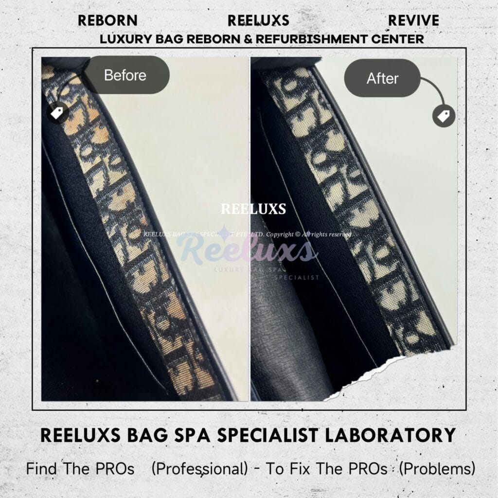 Slingbag Strap Leather Faded & Scratches Restoration Fabric Yellowish Problem Fabric Restoration — frame 5