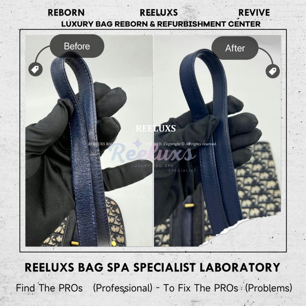 Slingbag Strap Leather Faded & Scratches Restoration Fabric Yellowish Problem Fabric Restoration — frame 3