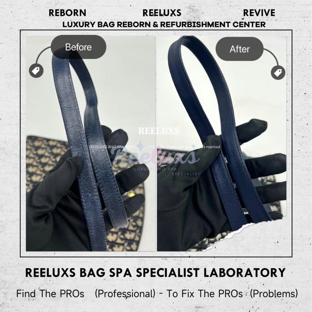 Slingbag Strap Leather Faded & Scratches Restoration Fabric Yellowish Problem Fabric Restoration — frame 9