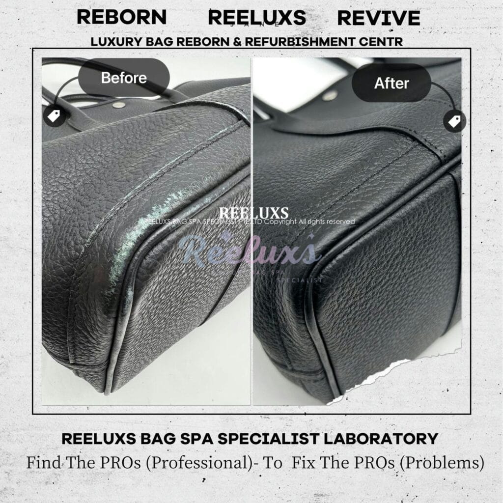Garden Party Handbag Color Faded & Corner Peel Off Restoration — frame 8