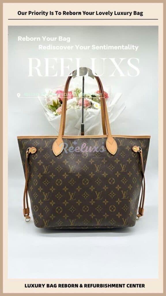 Neverful MM Entire Vachetta Cracked & Broken Refurbishment — frame 9