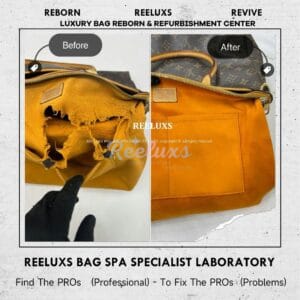 LOUIS VUITTON MONTAIGNE GM – Interior Suede Leather Broken & Damaged Refurbishment