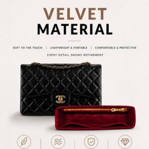REELUXS Velvet Organizer - Chanel Classic Flap