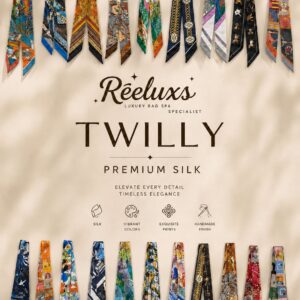 REELUXS Silk Twilly – Versatile Elegance in Every Thread