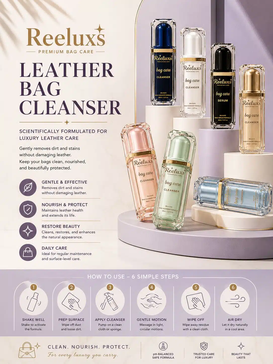 REELUXS Leather Bag Cleanser 5 REELUXS Leather Bag Cleanser - Image 5