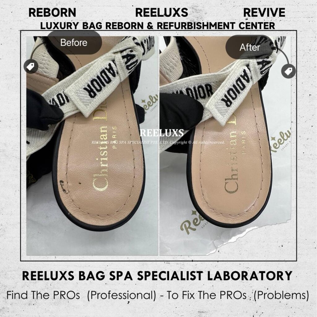 Christian Dior J’Adior Slingback Pumps Leather Stain Nano Spa Treatment Sole Wear… — frame 2