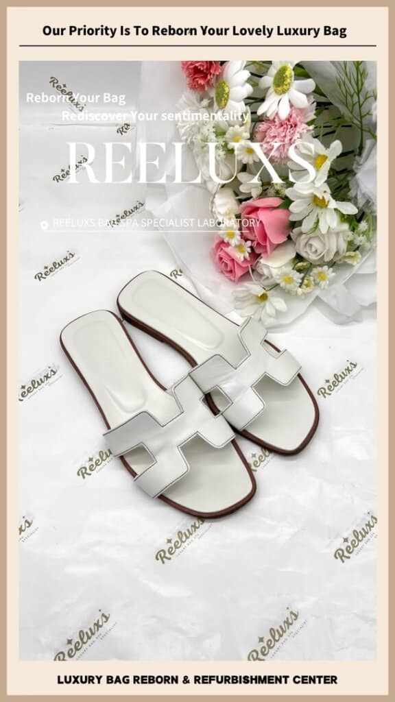 Oran Leather Sandals Color Faded & Scratches Restoration Sole Heavy Wear &… — frame 7