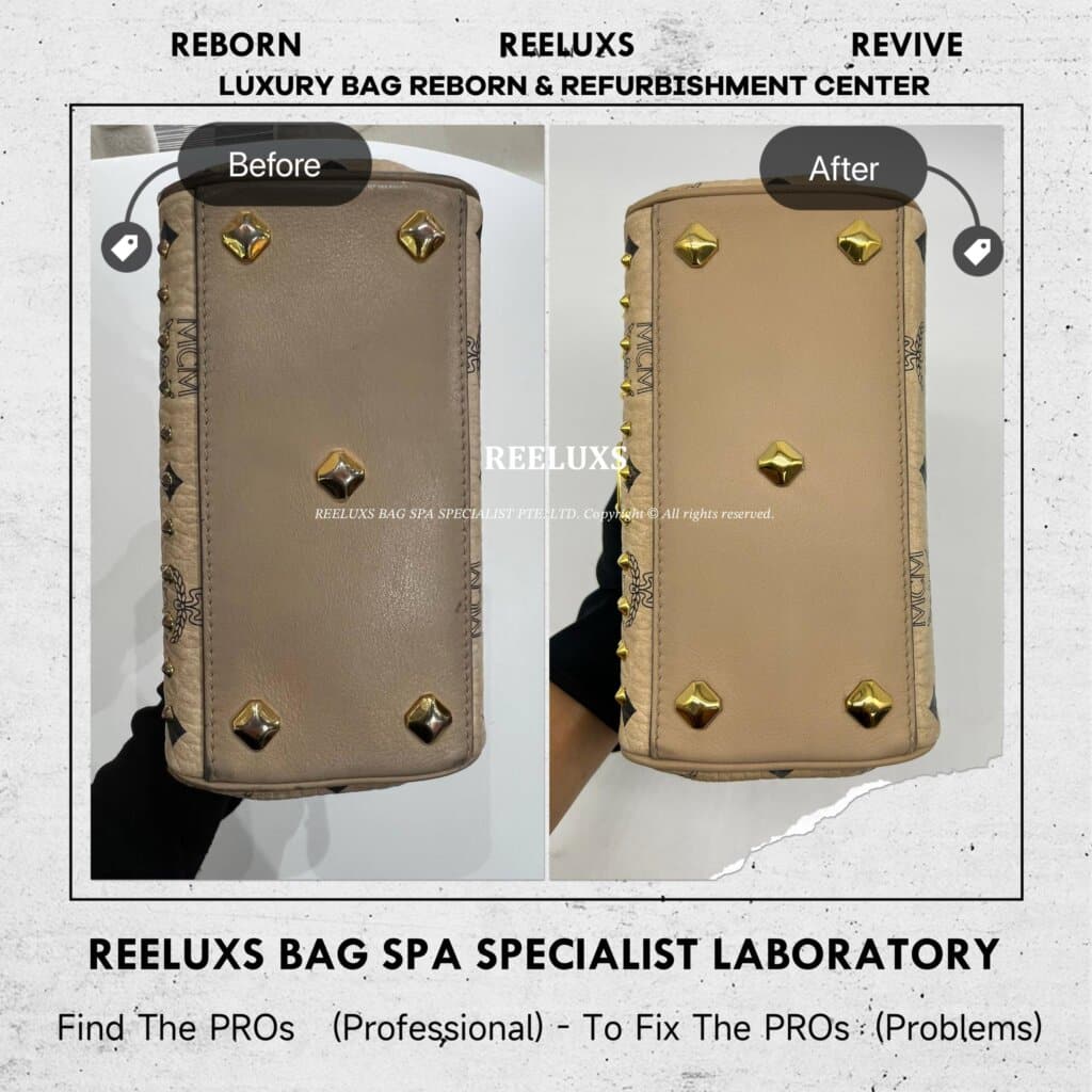 Visetos Mini Hanbag With Crystal Ball Leather Faded Trim Oil Edge Crack… — frame 10