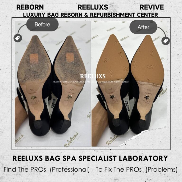 Christian Dior J’Adior Slingback Pumps Leather Stain Nano Spa Treatment Sole Wear & Tear Damaged Add New Sole Layer