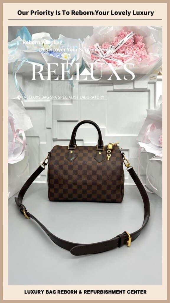Speedy Damier Ebene Hardware Tarnish & Faded Metal — frame 6