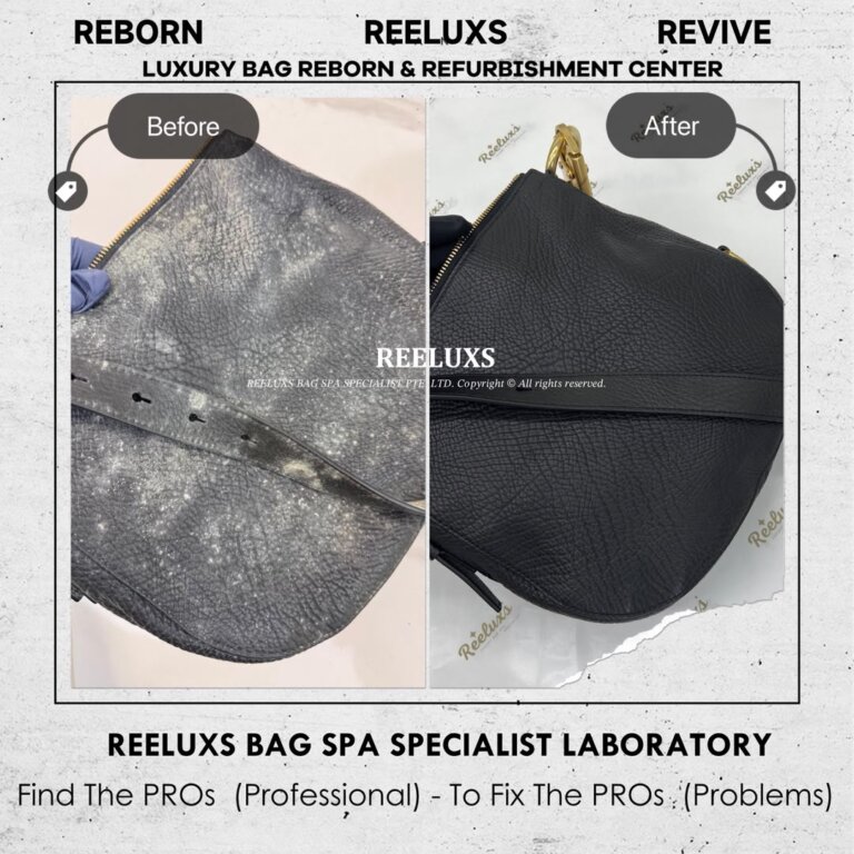 Burberry Crossbody Bag Entire Leather Moldy Problem Nano Mold Removal Treatment Leather Faded Restoration
