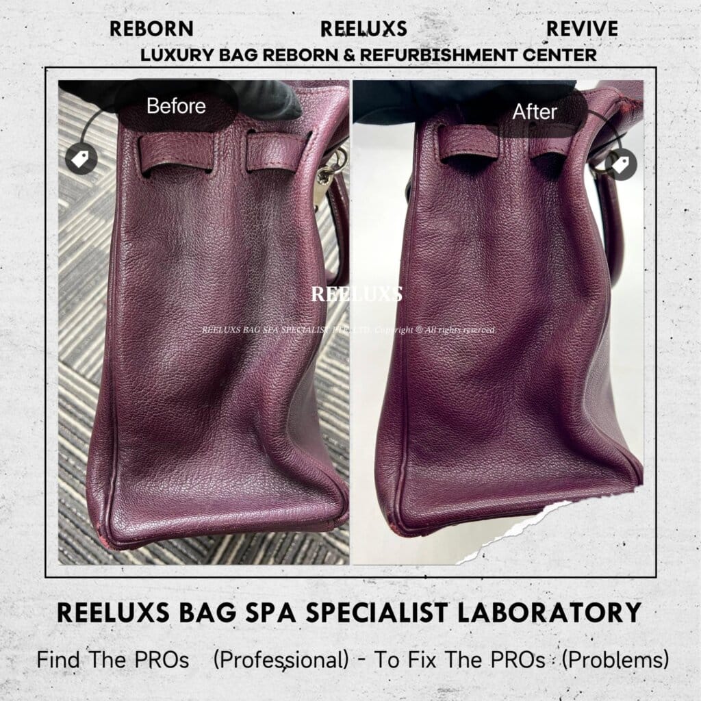 Kelly Handbag Leather Faded White Mold Problem Nano Mold Removal — frame 3