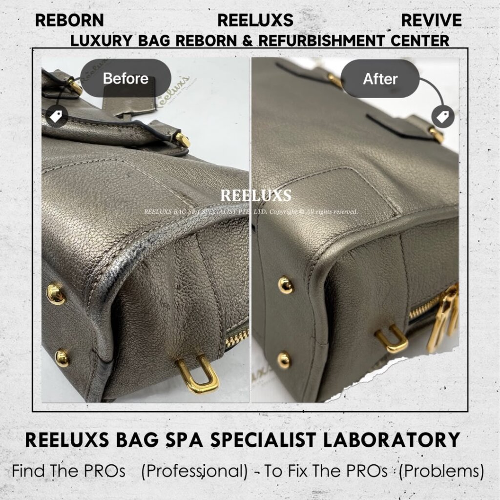 Leather Handbag Metallic Mold Attack Damaged — frame 5