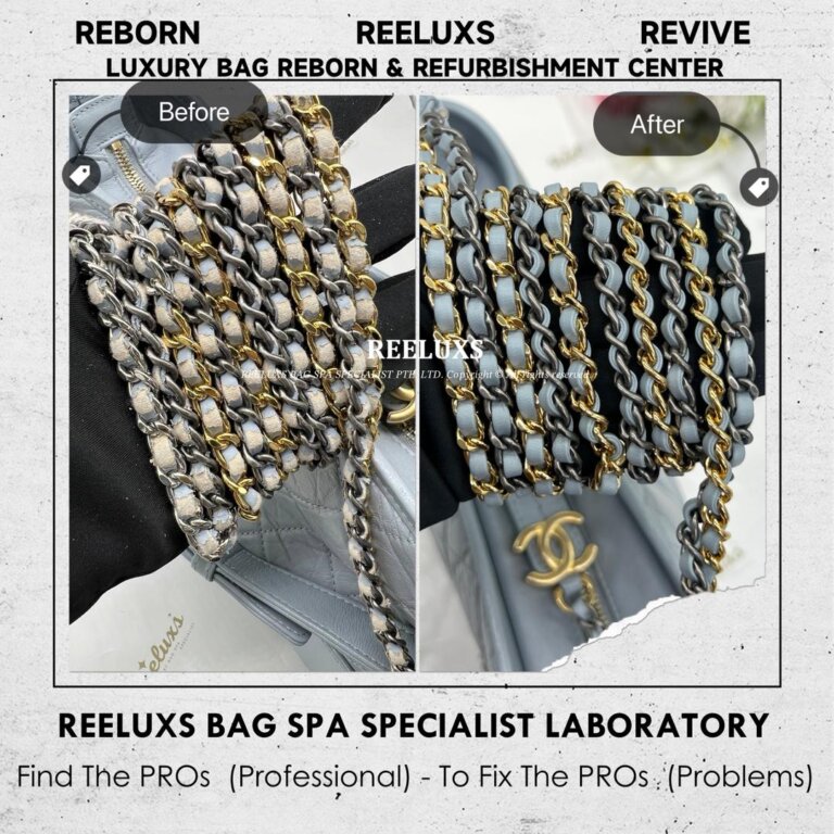 Chanel Gabrielle Hobo Bag Chain Leather Peel Off & Oxidation Replacement | REELUXS