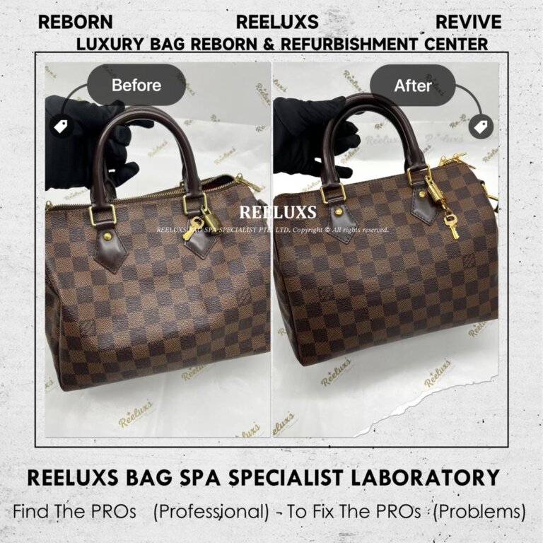 Louis Vuitton Speedy Damier Ebene Hardware Tarnish & Faded Metal 24K Gold Re-plating