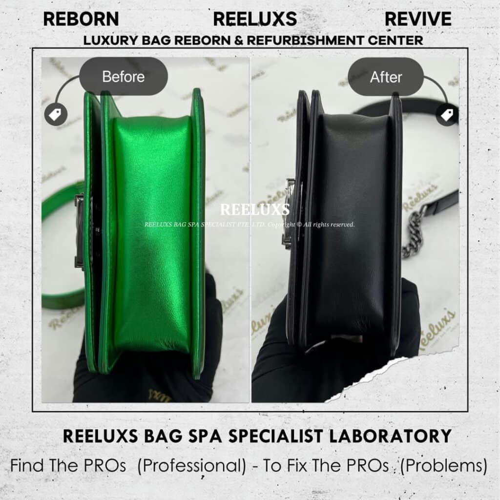 Boy Patent Leather Bag Patent Color Faded & Mold Damaged Change To… — frame 6