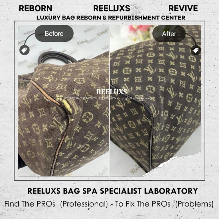 LOUIS  VUITTON Fabric Speedy Handbag Leather Pipping Peel Off Fabric Color Faded & Color Damage Fabric Corner Damaged Refurbishment  | REELUXS