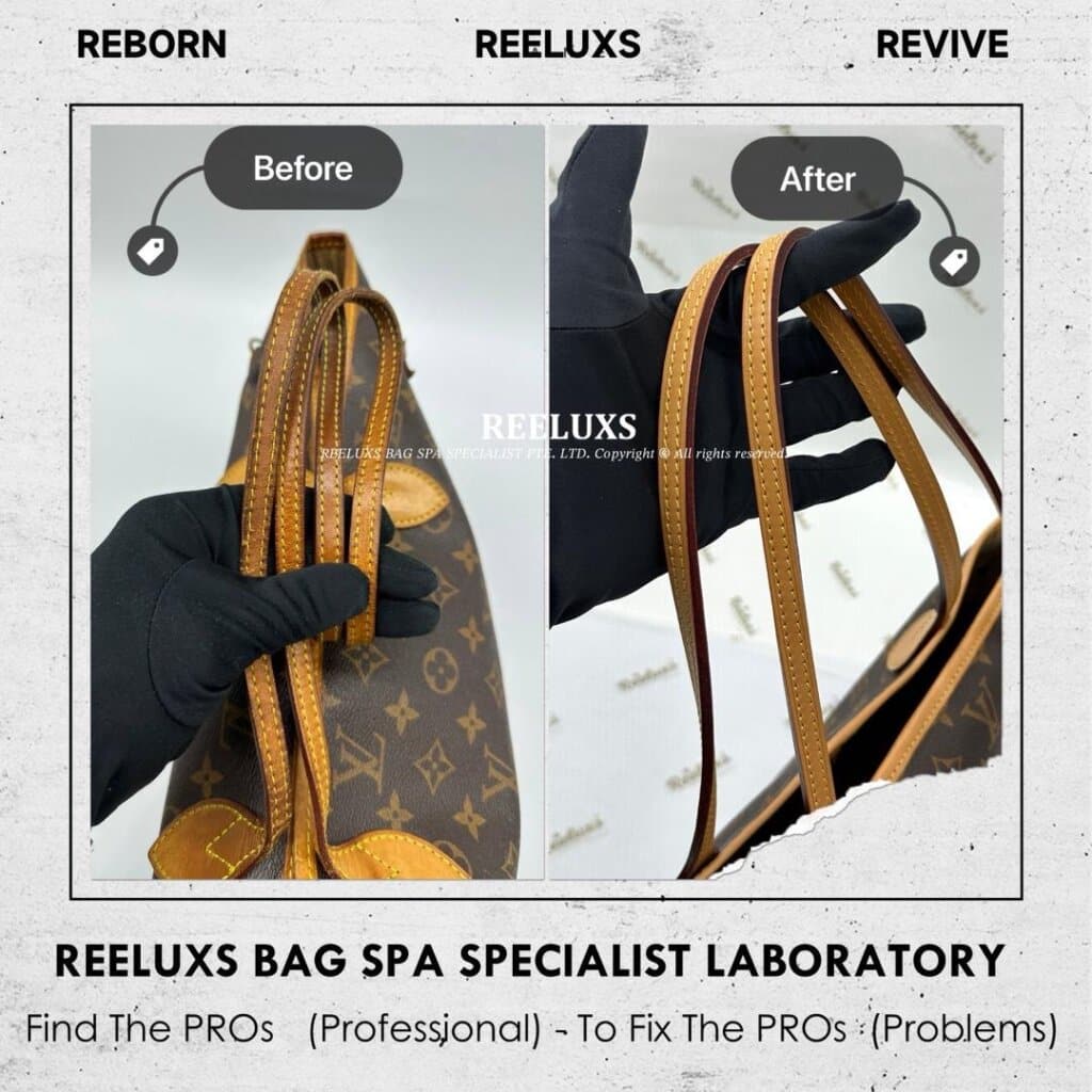 Neverfull interior Dirt & Stain Nano Spa Cleaning Treatment & Vachetta Cracked… — frame 4