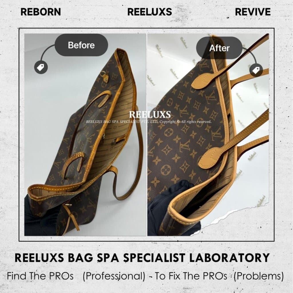 Neverfull interior Dirt & Stain Nano Spa Cleaning Treatment & Vachetta Cracked… — frame 5