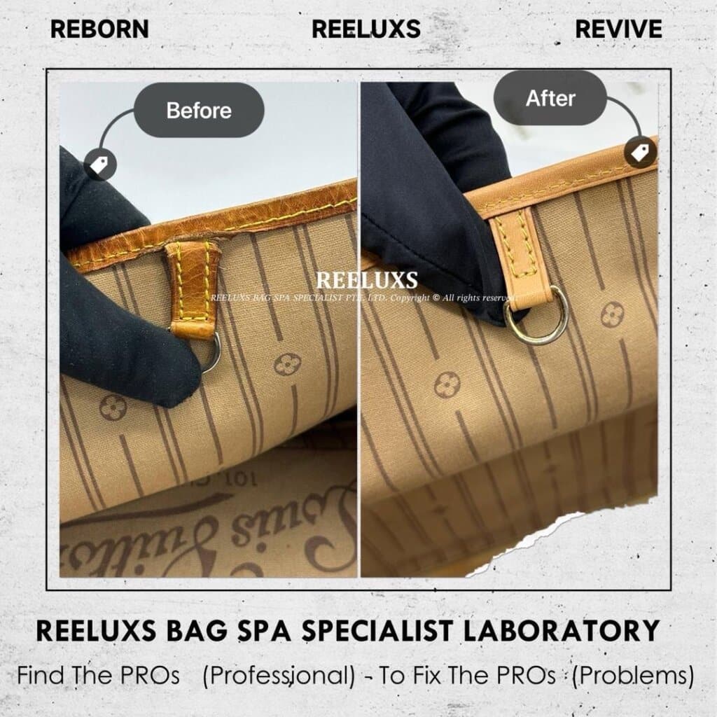 Neverfull interior Dirt & Stain Nano Spa Cleaning Treatment & Vachetta Cracked… — frame 6