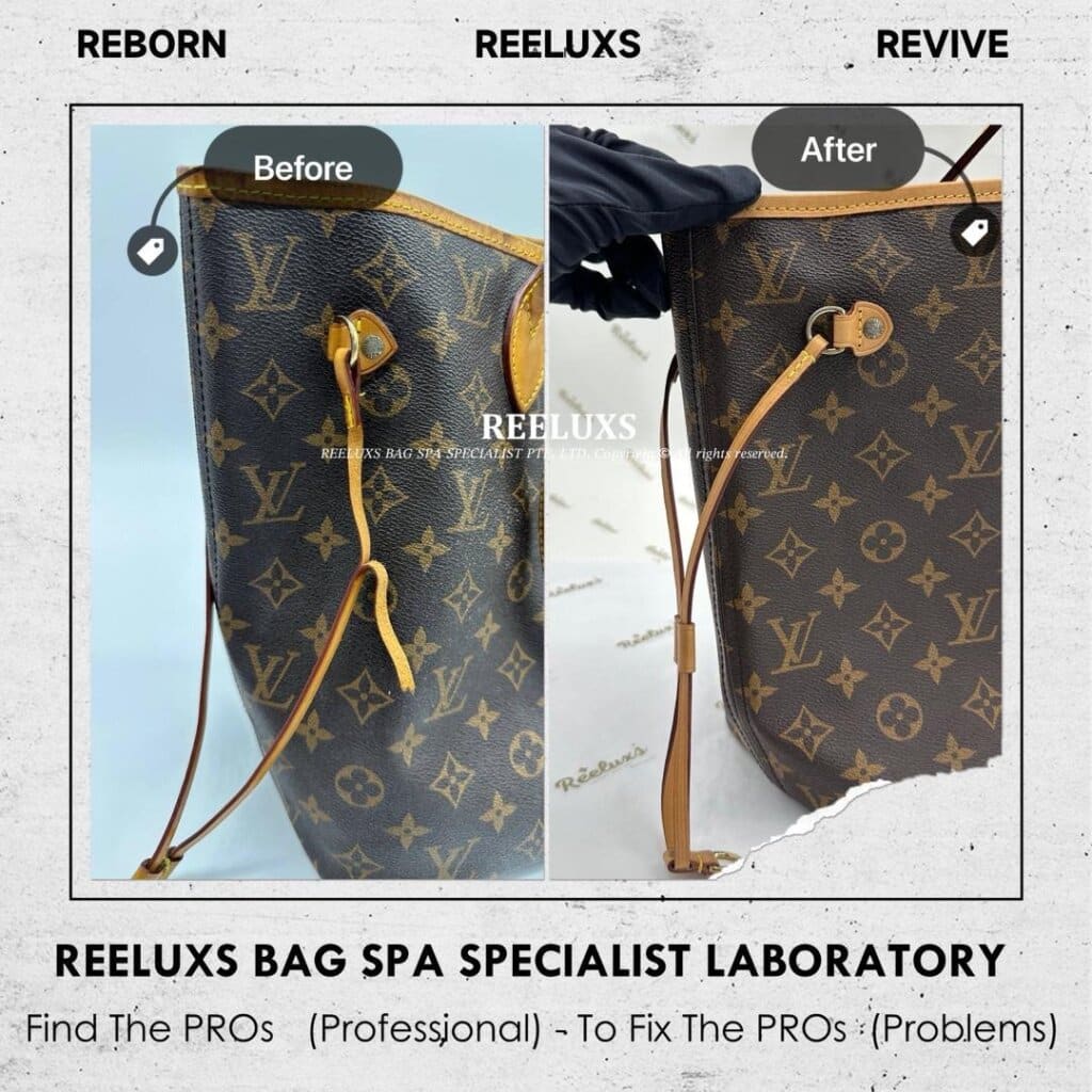 Neverfull interior Dirt & Stain Nano Spa Cleaning Treatment & Vachetta Cracked… — frame 2