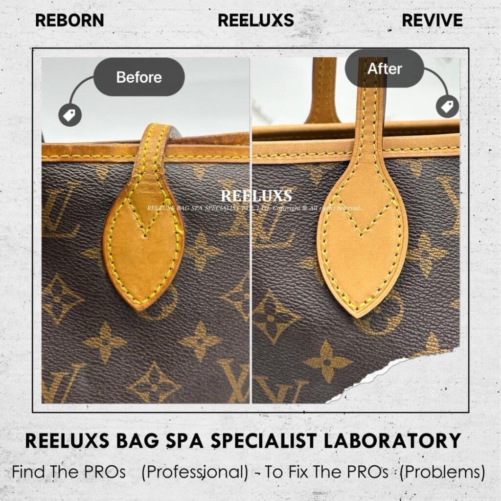 Neverfull interior Dirt & Stain Nano Spa Cleaning Treatment & Vachetta Cracked… — frame 3