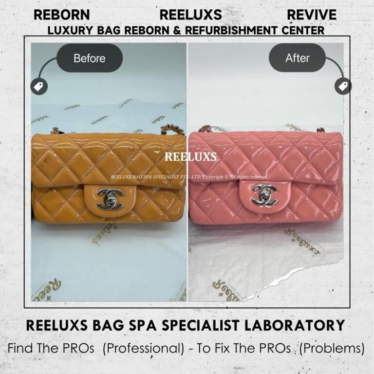 Chanel Mini Class Flap Patent Color Oxidation Restoration