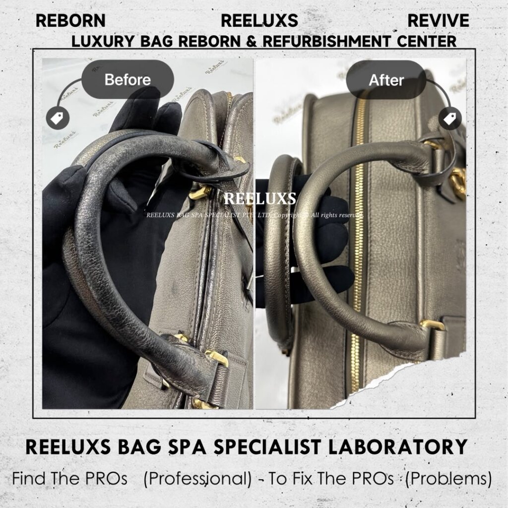 Leather Handbag Metallic Mold Attack Damaged — frame 4