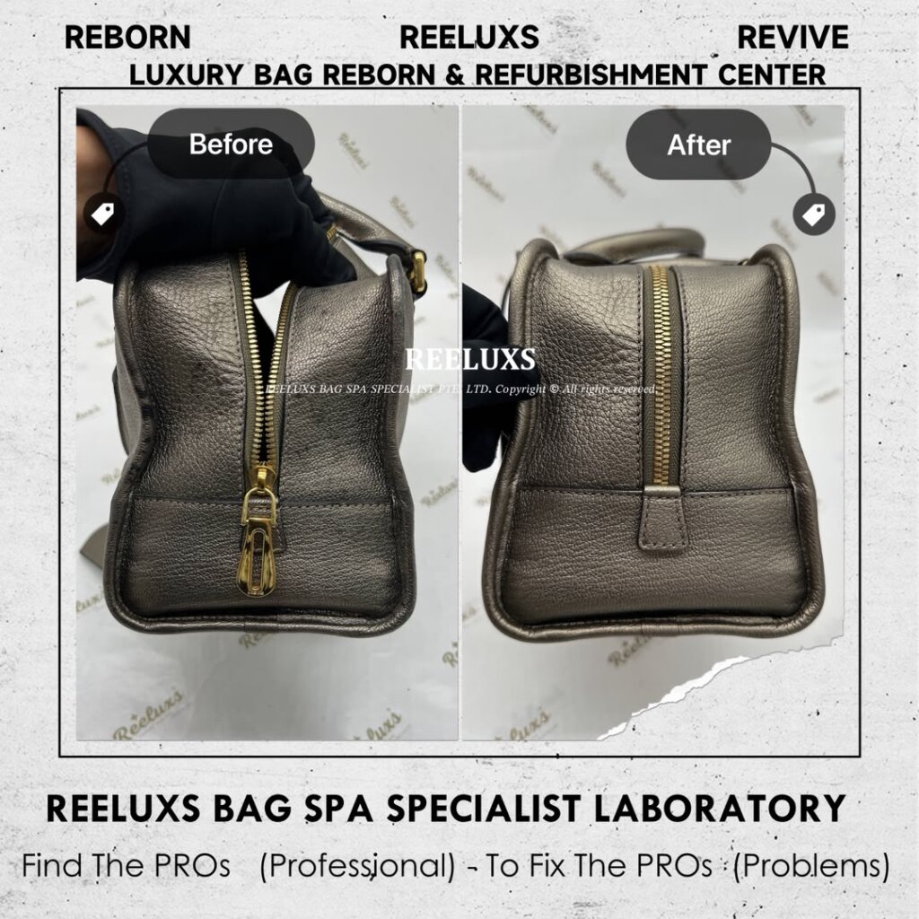 Leather Handbag Metallic Mold Attack Damaged — frame 8