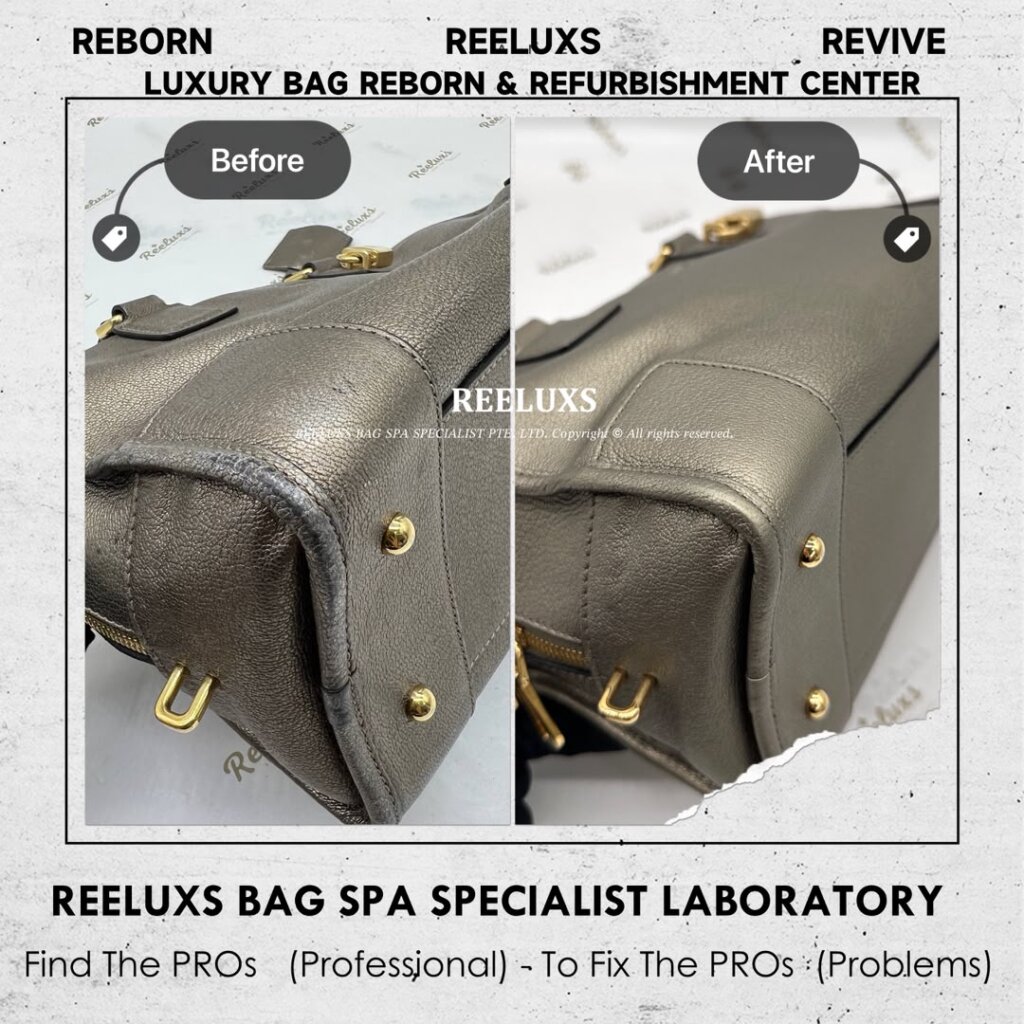 Leather Handbag Metallic Mold Attack Damaged — frame 6