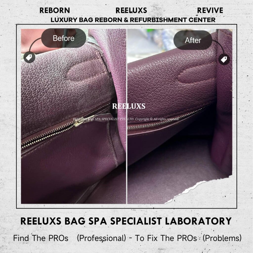 Kelly Handbag Leather Faded White Mold Problem Nano Mold Removal — frame 6