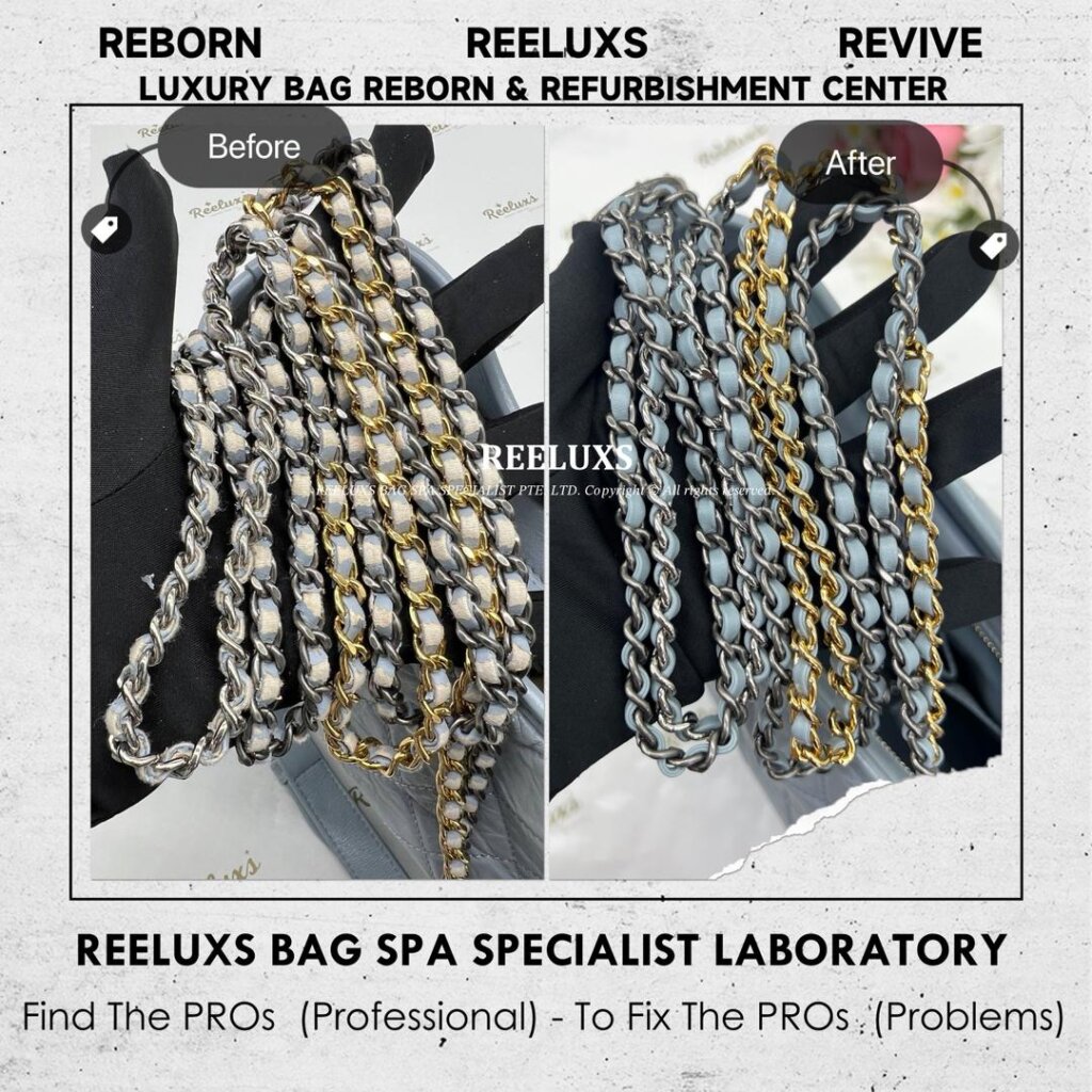Gabrielle Hobo Bag Chain Leather Peel Off & Oxidation Replacement | REELUXS — frame 4