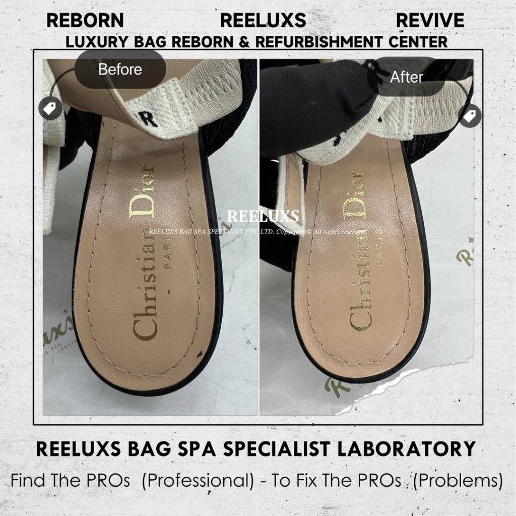 Christian Dior J’Adior Slingback Pumps Leather Stain Nano Spa Treatment Sole Wear… — frame 4
