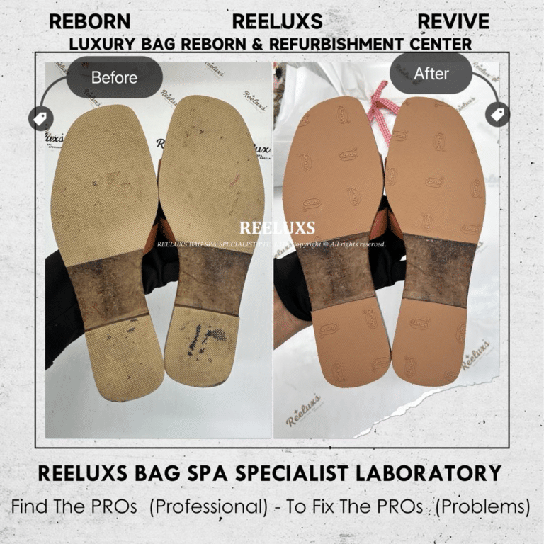 Hermès Oran Sandals Sole Heavy Stain Wear & Tear Add Sole Layer