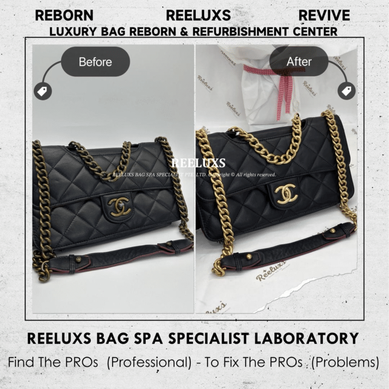 Chanel Vintage Bag Metal Tarnish Oxidation Metal 24K Gold Re-plating