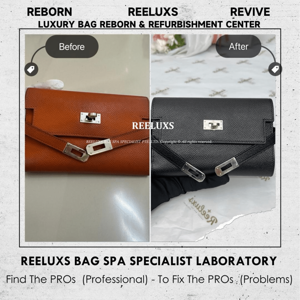 Wallet Leather Faded Color Damaged Change To Black Color — frame 2