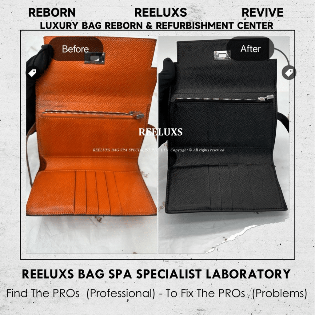 Wallet Leather Faded Color Damaged Change To Black Color — frame 3