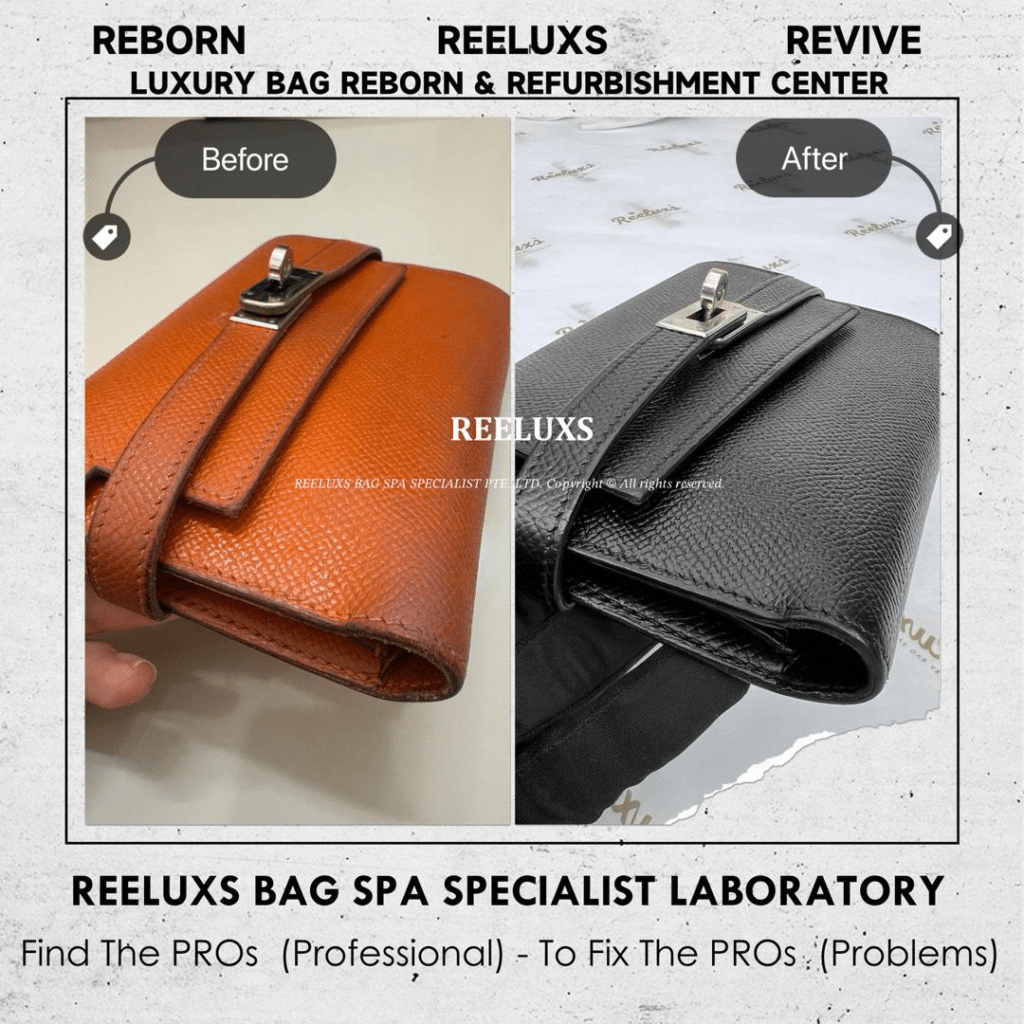 Wallet Leather Faded Color Damaged Change To Black Color — frame 1