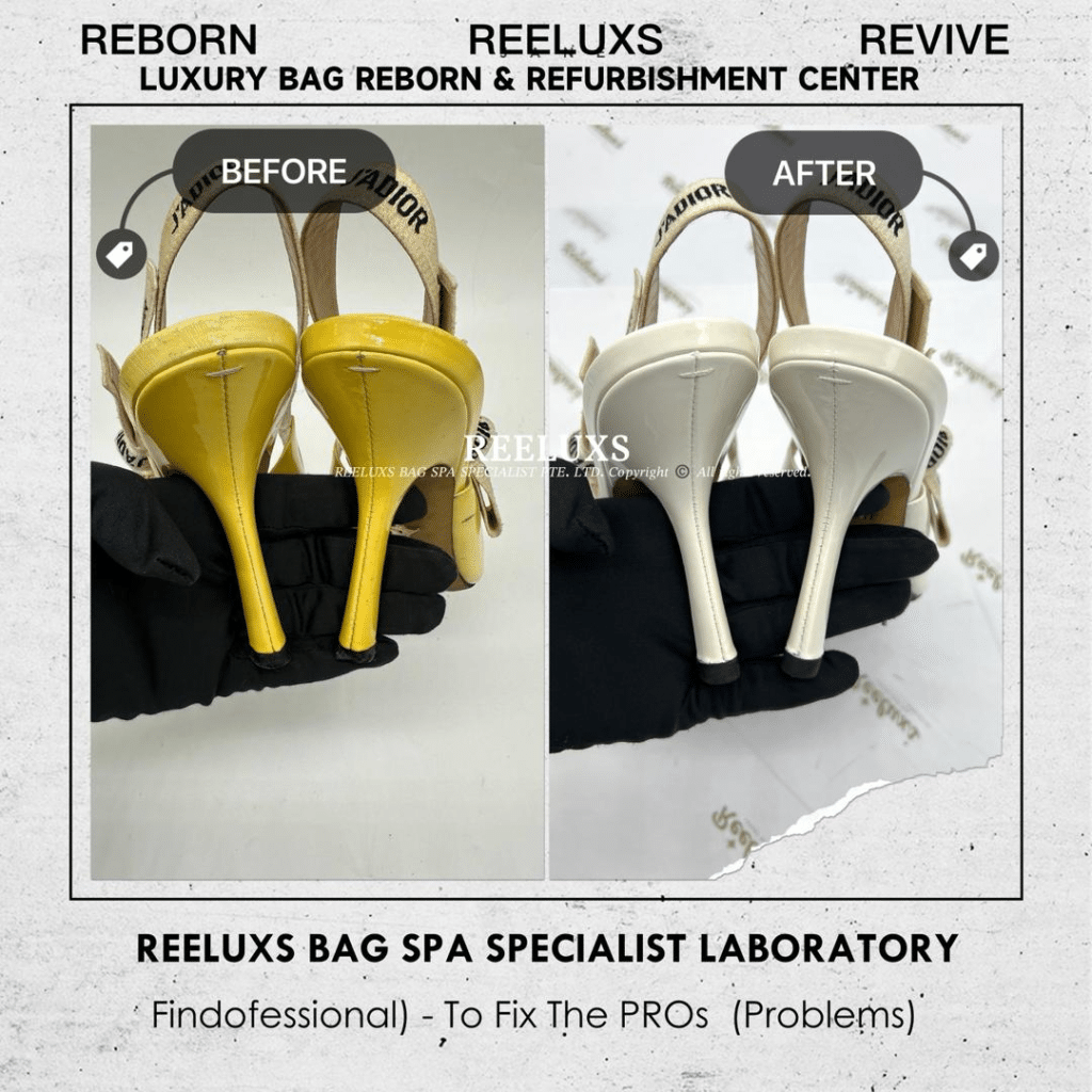 J’Adior Slingback Pumps In Patent Calfskin Patent Color Transfer Oxidation Sole Heavy… — frame 4
