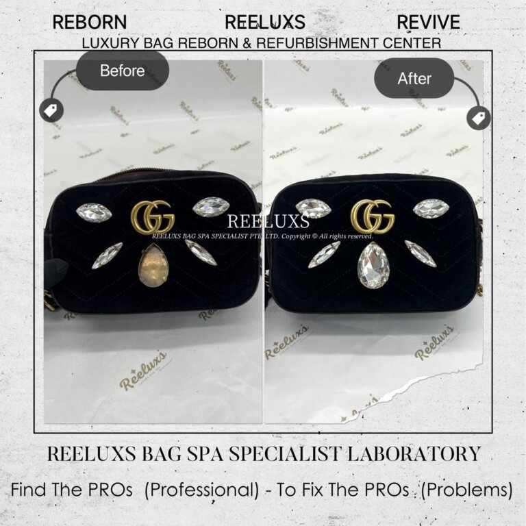 Gucci Marmont Mini Bag  Acrylic Crystal Damaged & Lost  Replacement Refurbishment | REELUXS