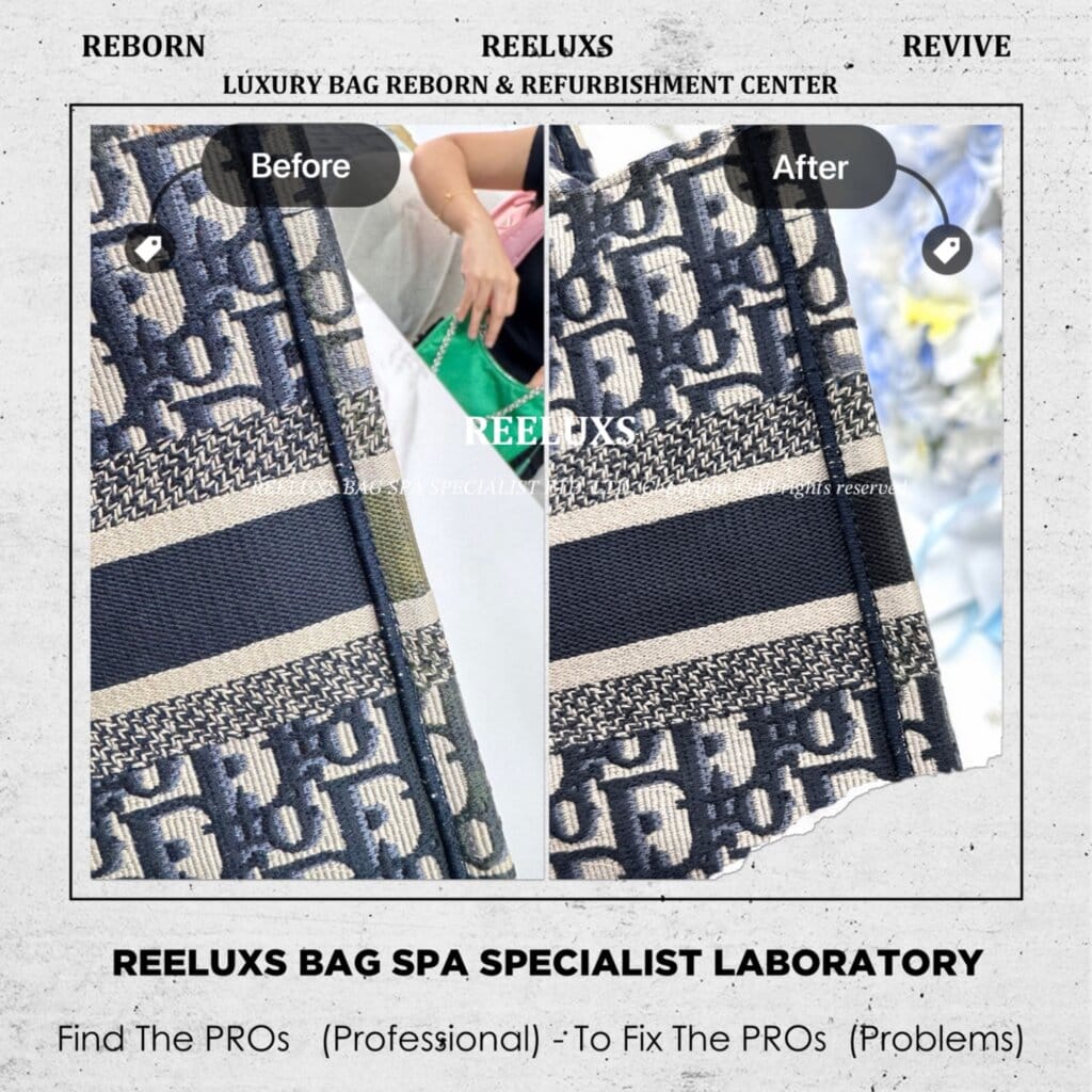 Book Tote Bag Fabric Discoloration Heavy Yellowish Stain 🫟 Problem Refurbishment |… — frame 7