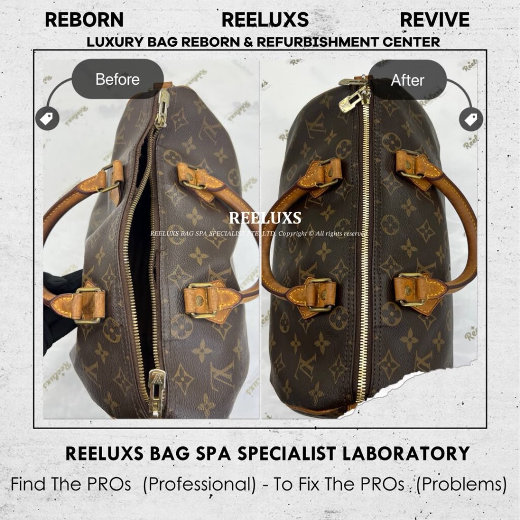 Speedy Bandouliere Monogram Canvas Bag Zip Fabric Broken — frame 2