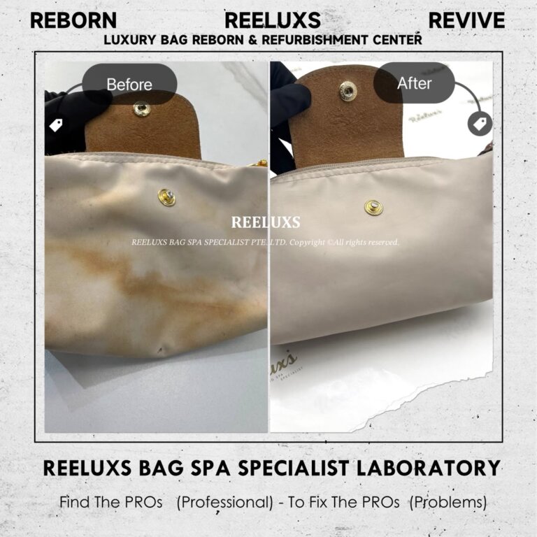 Longchamp Mini Bag Heavy Yellowish Stain Problem Deep Nano Spa Treatment
