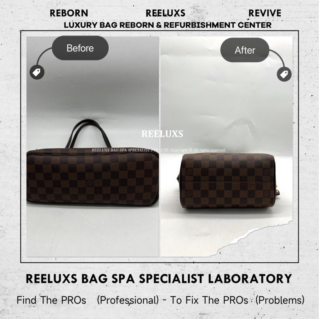 Neverfull Customized to Change to LOUIS VUITTON Speedy Bandoulière 20 Damier Ebene — frame 4