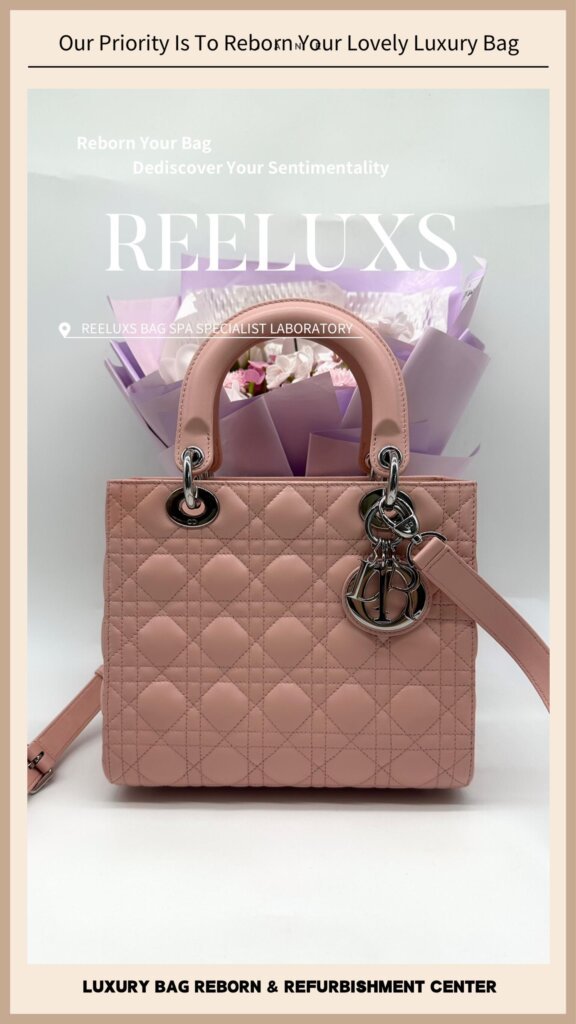 “DIOR Vintage Handbag Mold Problem Customized To Medium Lady Size Refurbishment “ — frame 2
