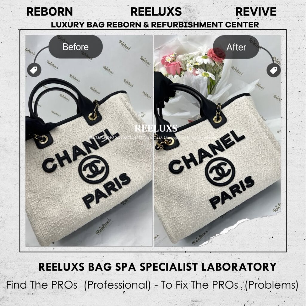 Deauville Shopping Tote Bag Fabric Color Transfer Stain Problem Nano Spa Deep… — frame 3